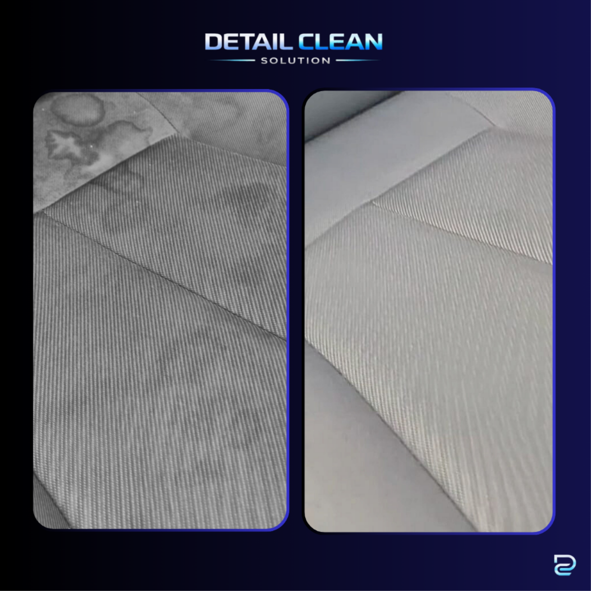 Higienização Veicular — Antes e Depois